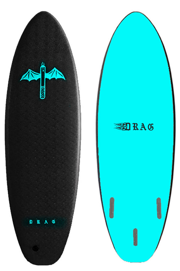 7ft Drag Board Co Coffin Softboard - Comes with fins