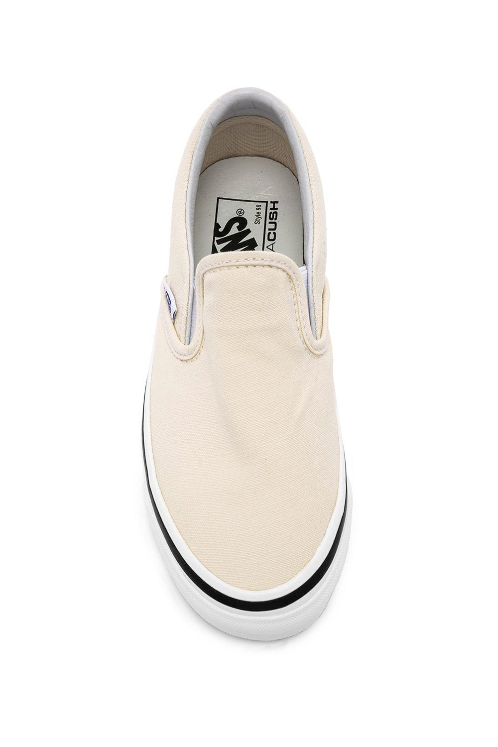 vans classic slip on birch true white