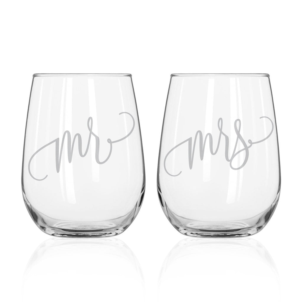 Stemless Wine Glass Decal Size Chart