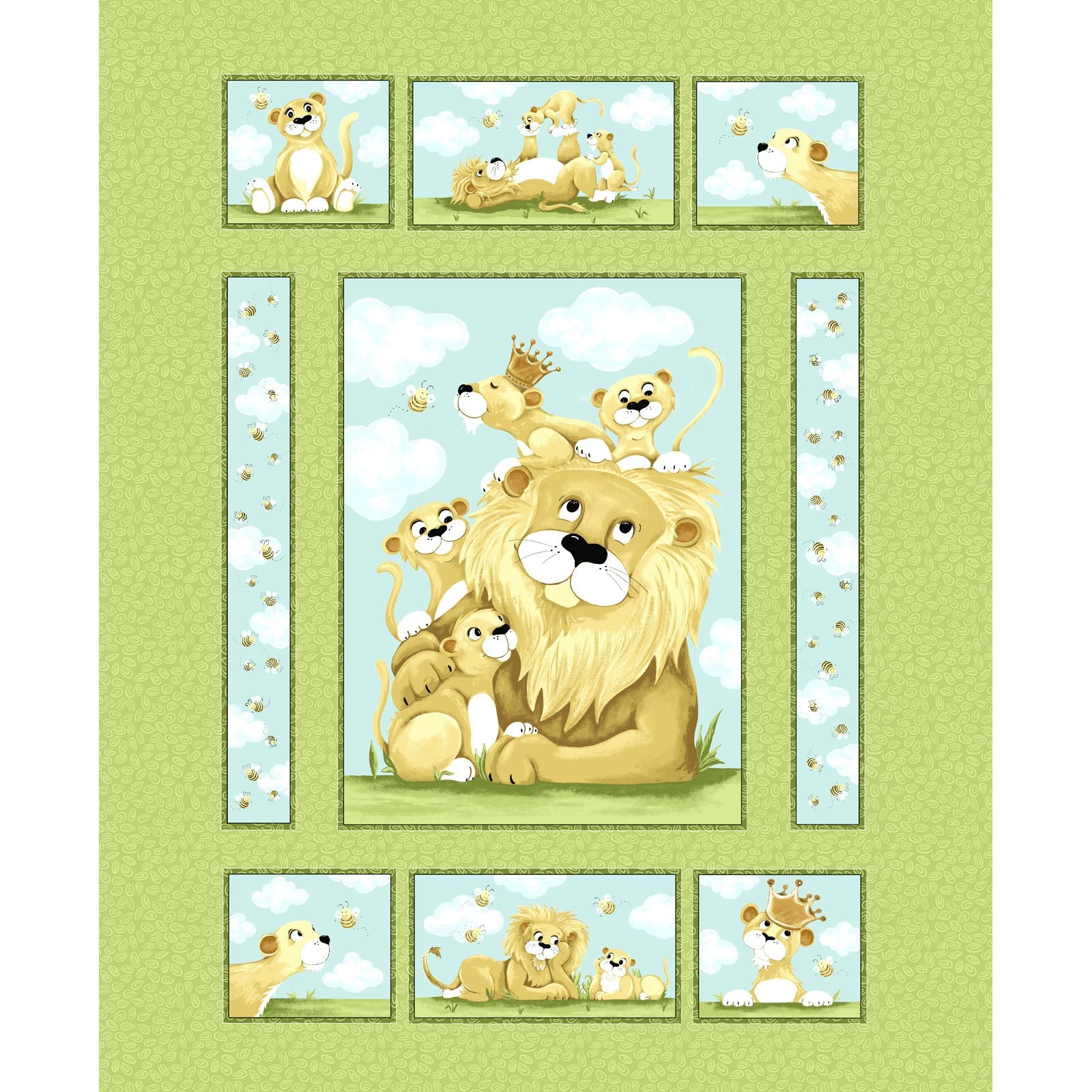 Baby Buddies Quilt Kit, Baby Quilt Panel, Baby Gift, Fabric panel for  quilting, Fabric panels for baby quilt, Quilt panels for baby, Panels