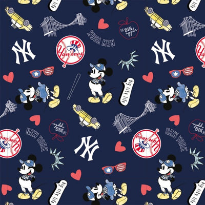 St. Louis Cardinals Mickey Mouse Fabric 