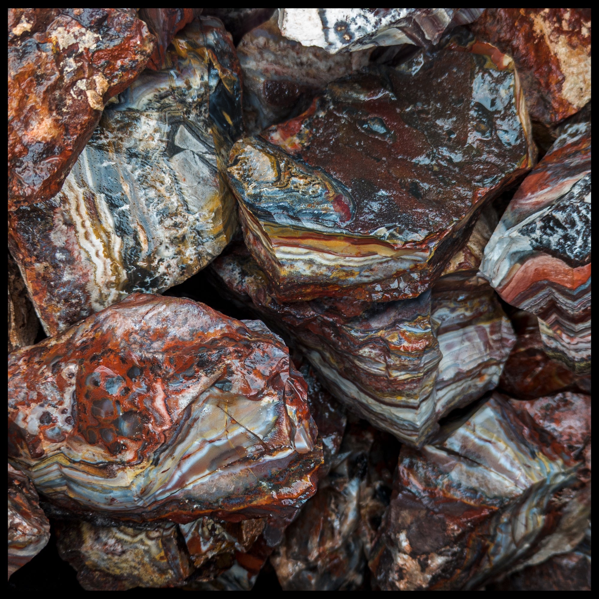 Mixed Rough Rocks For Tumbling