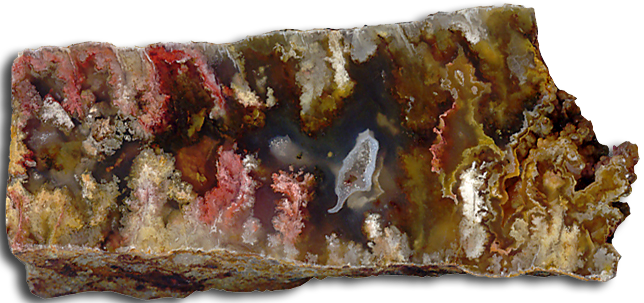 A Regency Rose Plume Agate Specimen