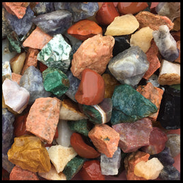 3+ pounds rough agate, jasper, quartz stone mix for tumbling or displa –  Midwest Shores