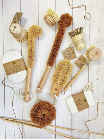 biodegradable sustainable brushes and sponges