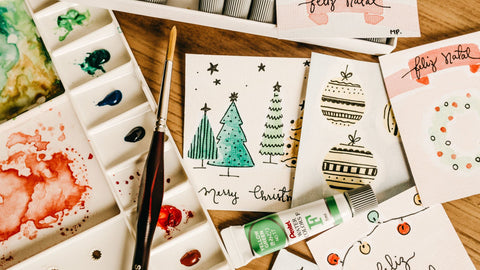 DIY holiday greeting cards