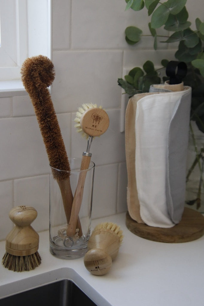 Shop Zero-Waste Scrub Brush - Natural Beech Wood Brush