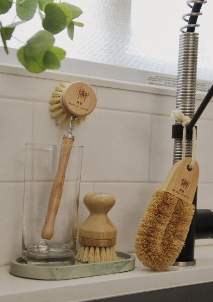 Mini Coconut Fiber and Wood Scrub Brush — The Refill Station - Portsmouth,  NH