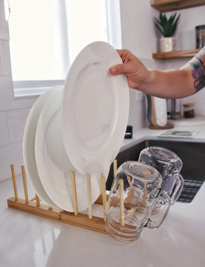 Roll up Silicone & Steel Dish Drying Rack – We Fill Good