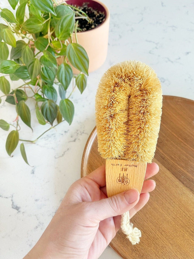 Down to Earth Mini Natural Body Brush w/ Coir Fiber