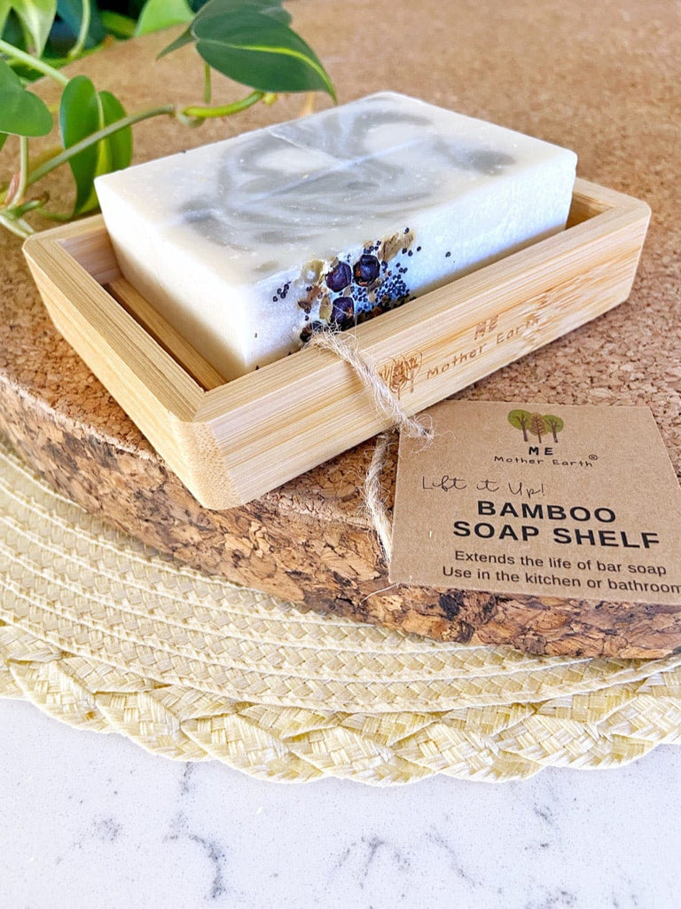 Rebrilliant 2Pcs/Set Bamboo Wooden Soap Dishes for Bar Soap