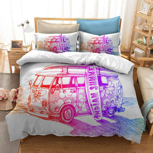 Multi Color Bedding Set For Adult Car Tribal Style 3d Duvet Cover