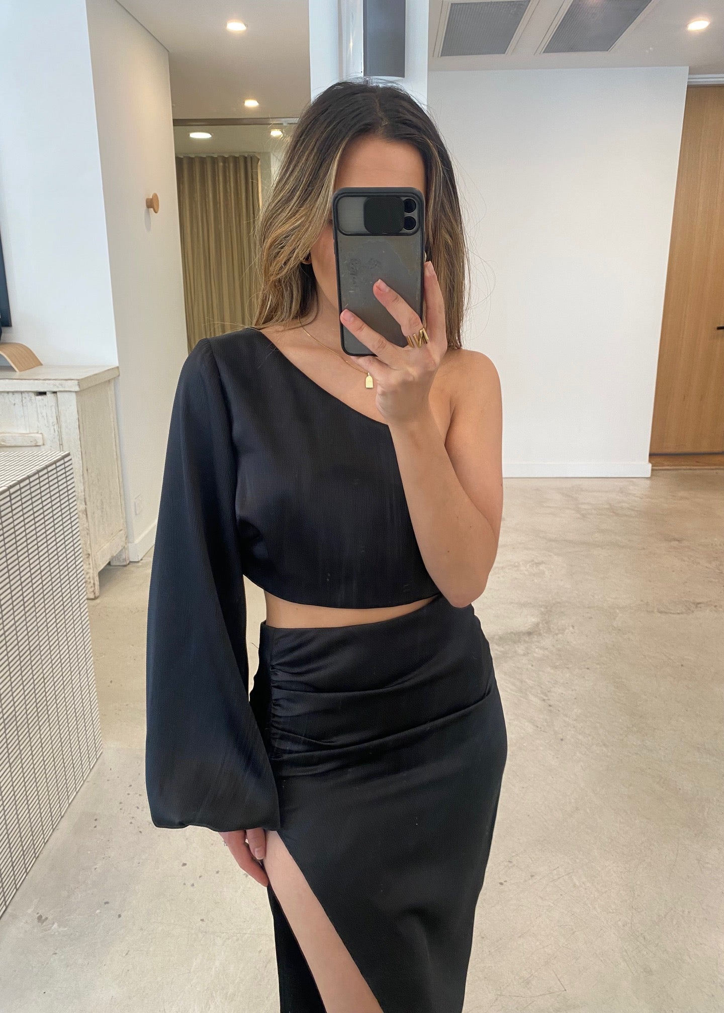 ALLEGRA CROP TOP BLACK