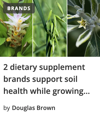 2 dietary supplement brands support soil health while