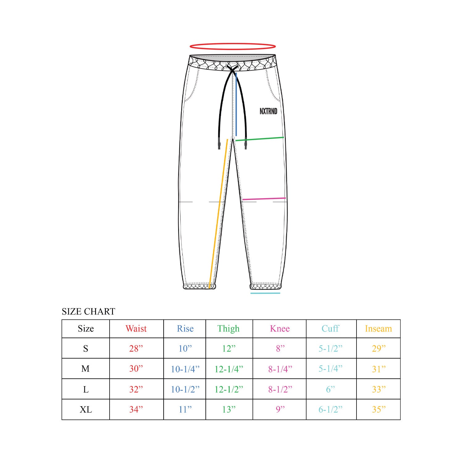 [ JOGGER SIZING ] – NXTRND