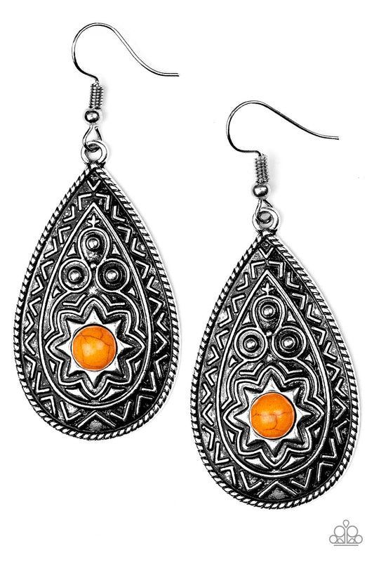 Paparazzi Earring ~ SOUL-ar Flare - Orange – Paparazzi Jewelry