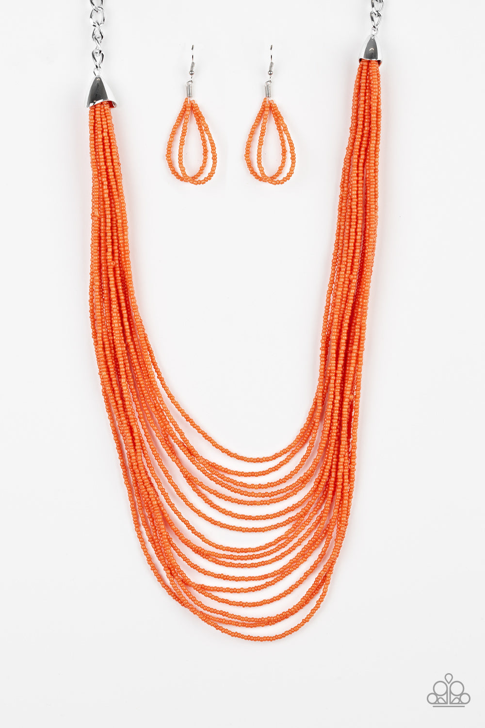 Paparazzi necklace - Peacefully Pacific - Orange