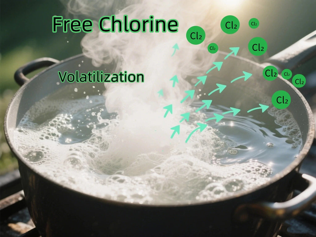 does boiling water remove chlorine