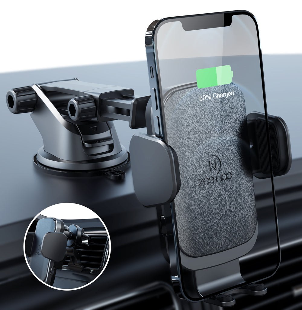 ZeeHoo Wireless Car Charger,10W Qi Fast Charging Auto-Clamping Car Mou –  ZEEHOO