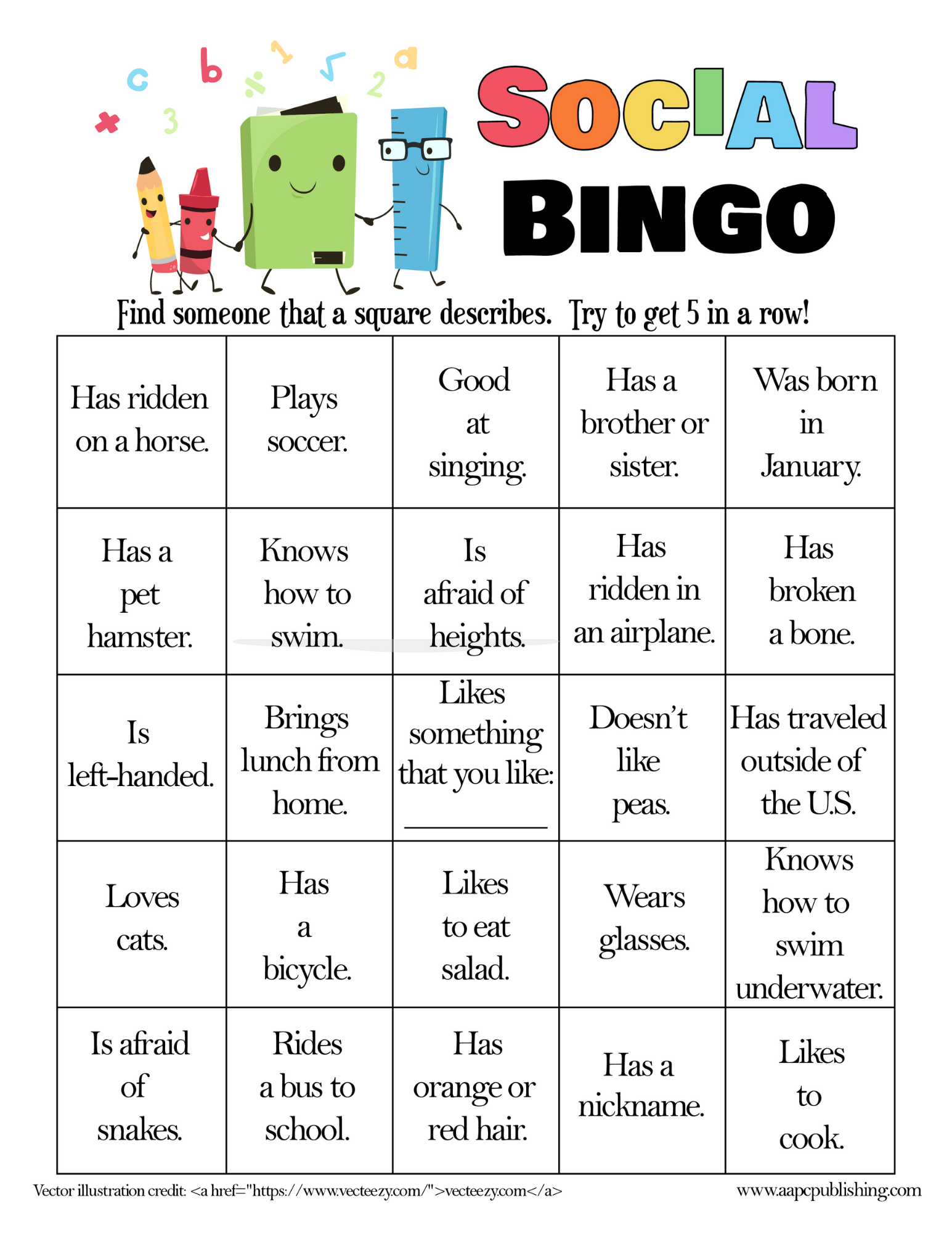 Social Bingo Game