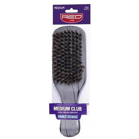 Red by Kiss Professional Boar Brush Hard Bristles