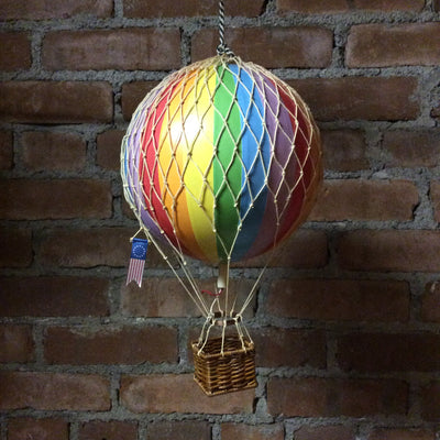 Authentic Models Light Hot Air Balloon in Rainbow