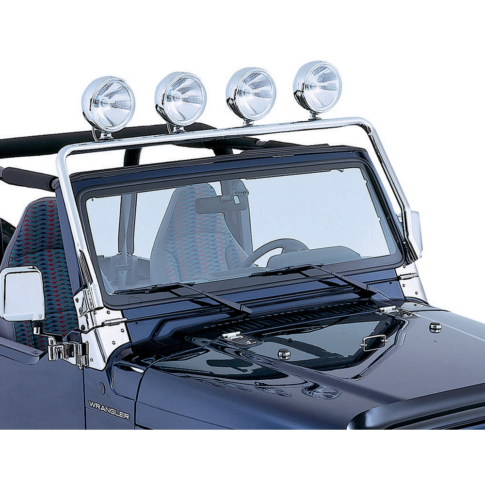 Light Bar, Full Frame, Stainless Steel; 97-06 Jeep Wrangler TJ - 11138 –  AWT Jeep Edition