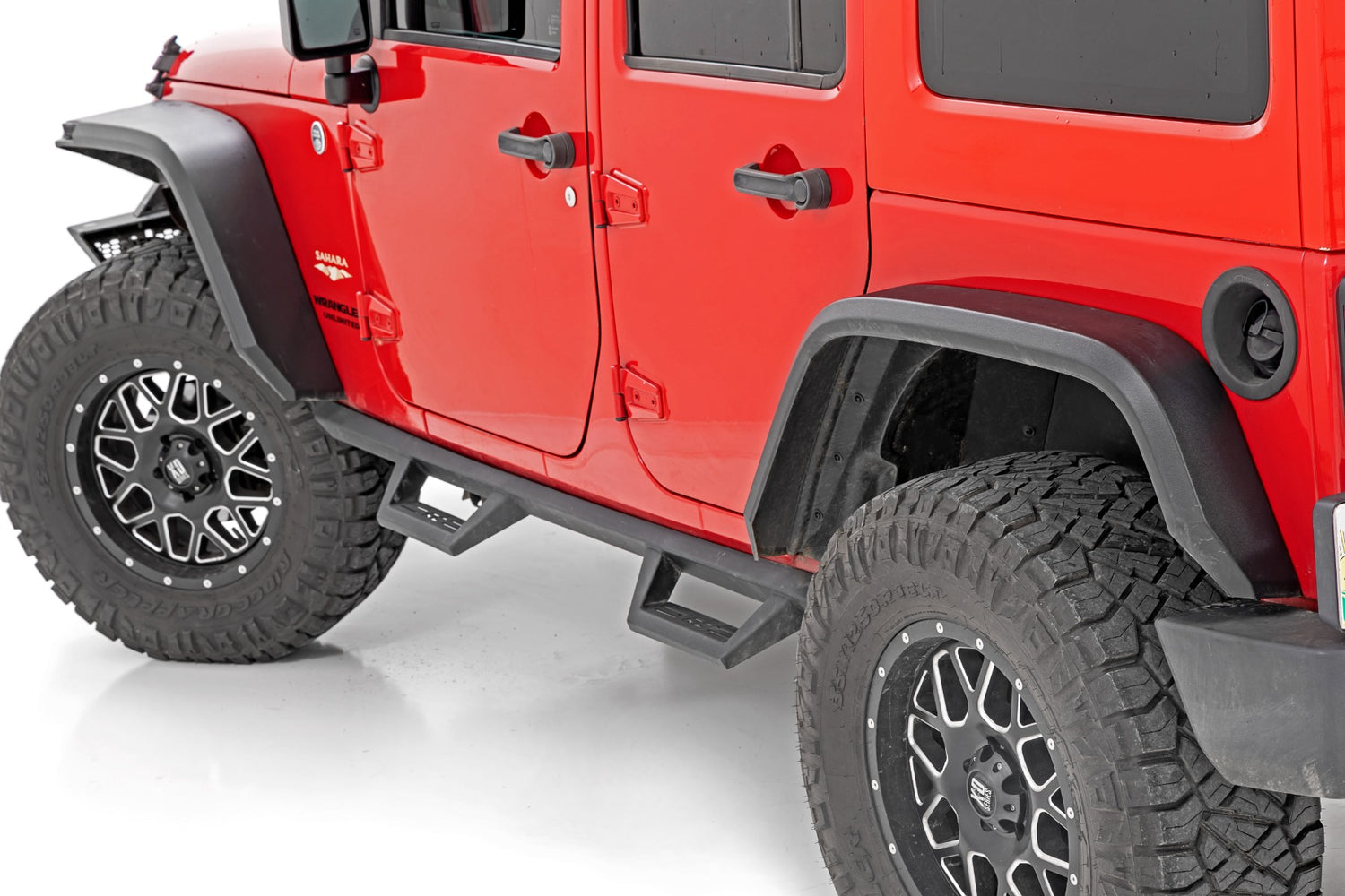 High Clearance LED Flat Fender Flare Kit | UV Treated | Jeep JK (07-18 –  AWT Jeep Edition
