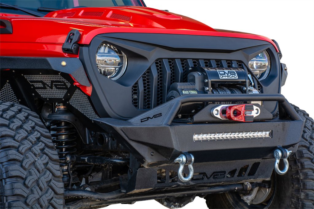 Jeep Wrangler JL / Gladiator JT Replacement Grille Black DV8 Offroad - –  AWT Jeep Edition