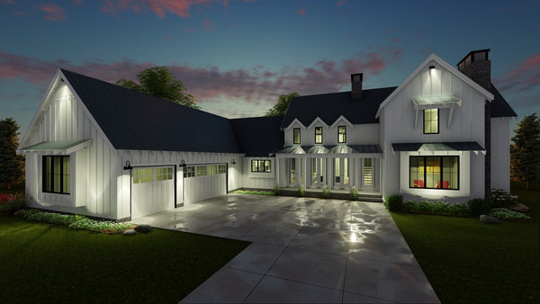 Summerfield One  and a Half Story  Modern  Farmhouse  House  Plan 