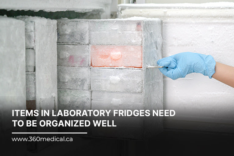 Items in laboratory fridges need to be organized well