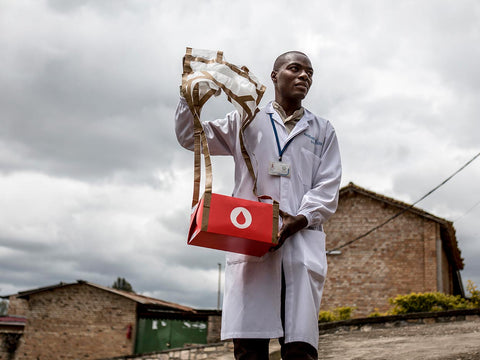zipline blood delivery cold chain rwanda
