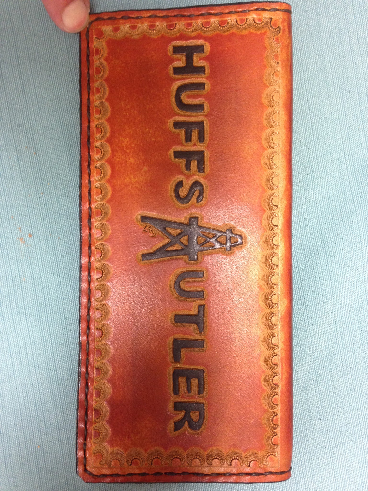 Custom Leather Tally Book