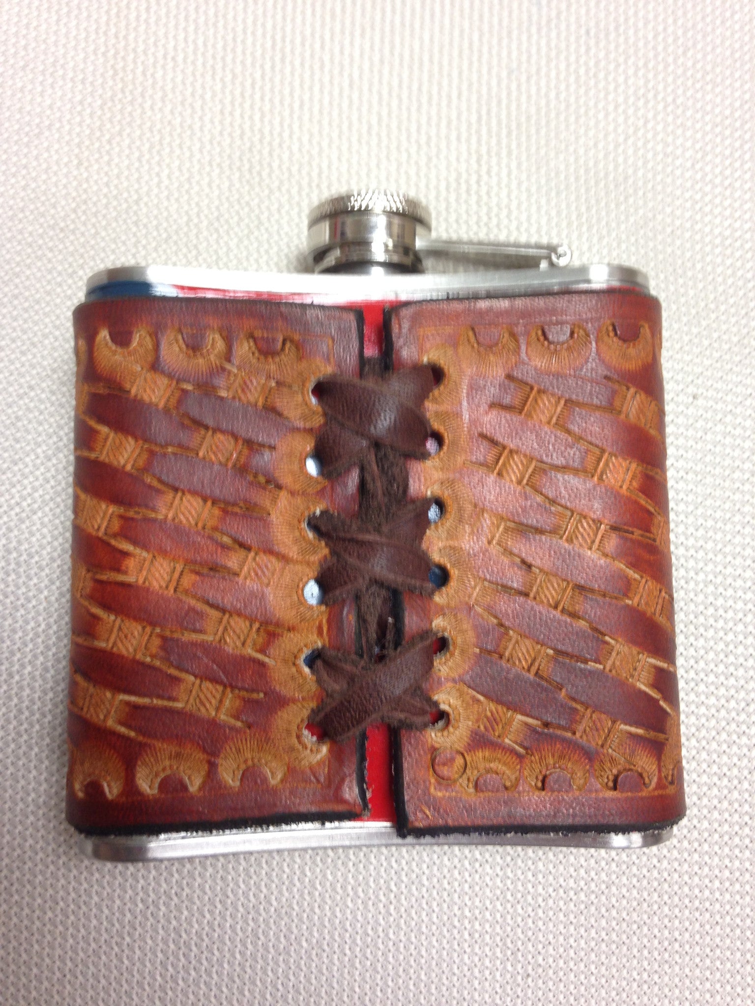 Custom Hand-Tooled Flask