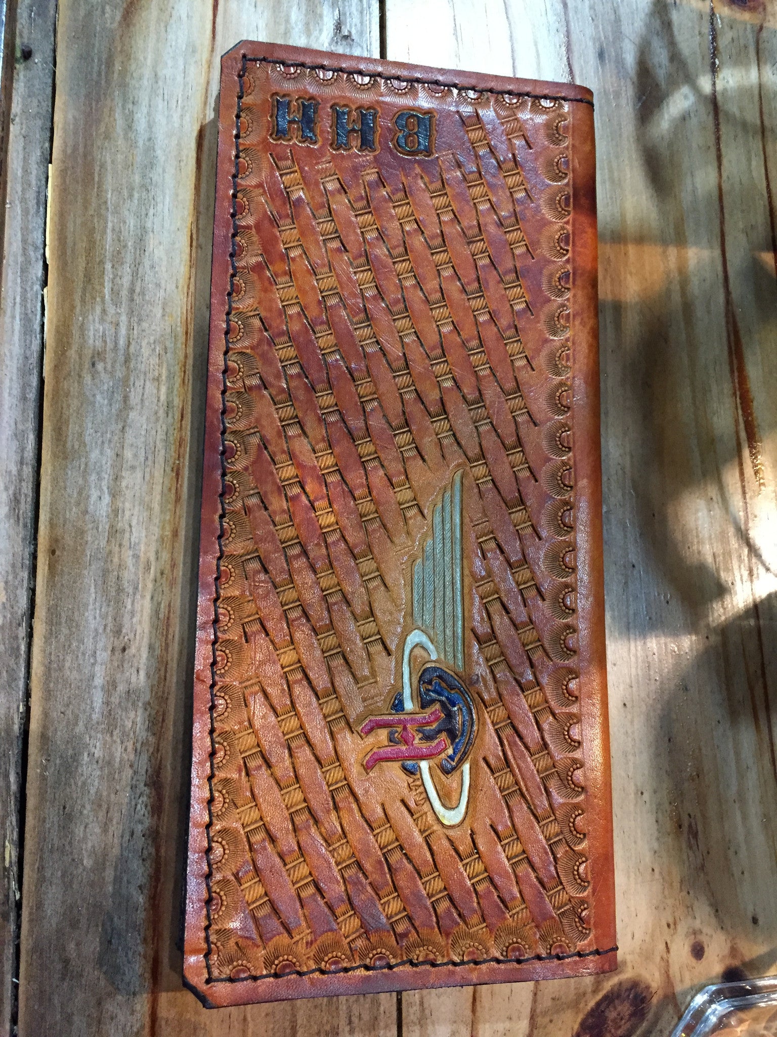 Custom Leather Tally Book