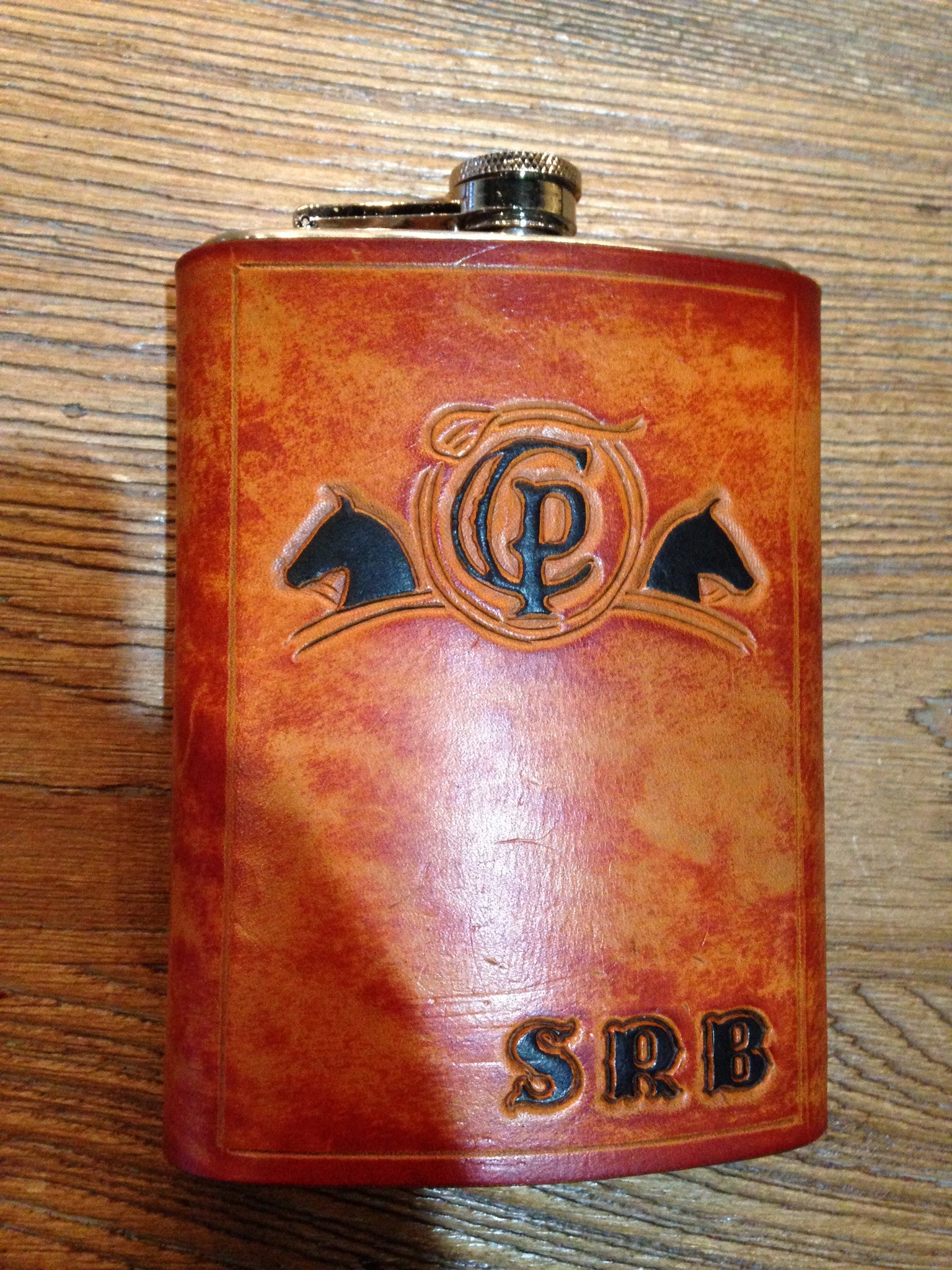 Custom Hand-Tooled Flask