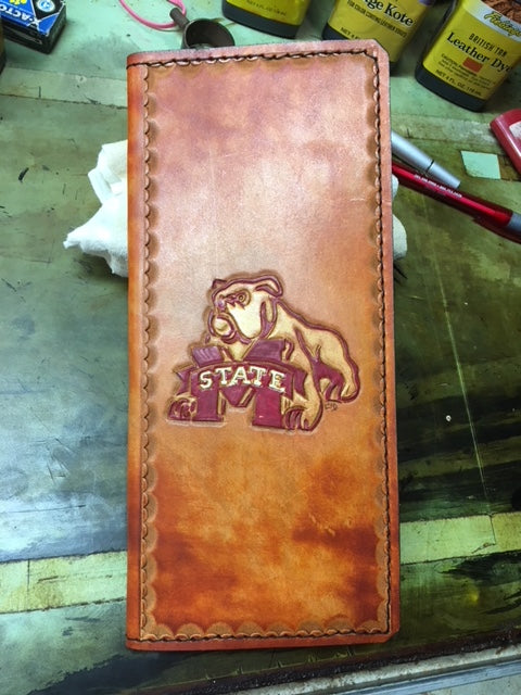 Custom Leather Tally Book