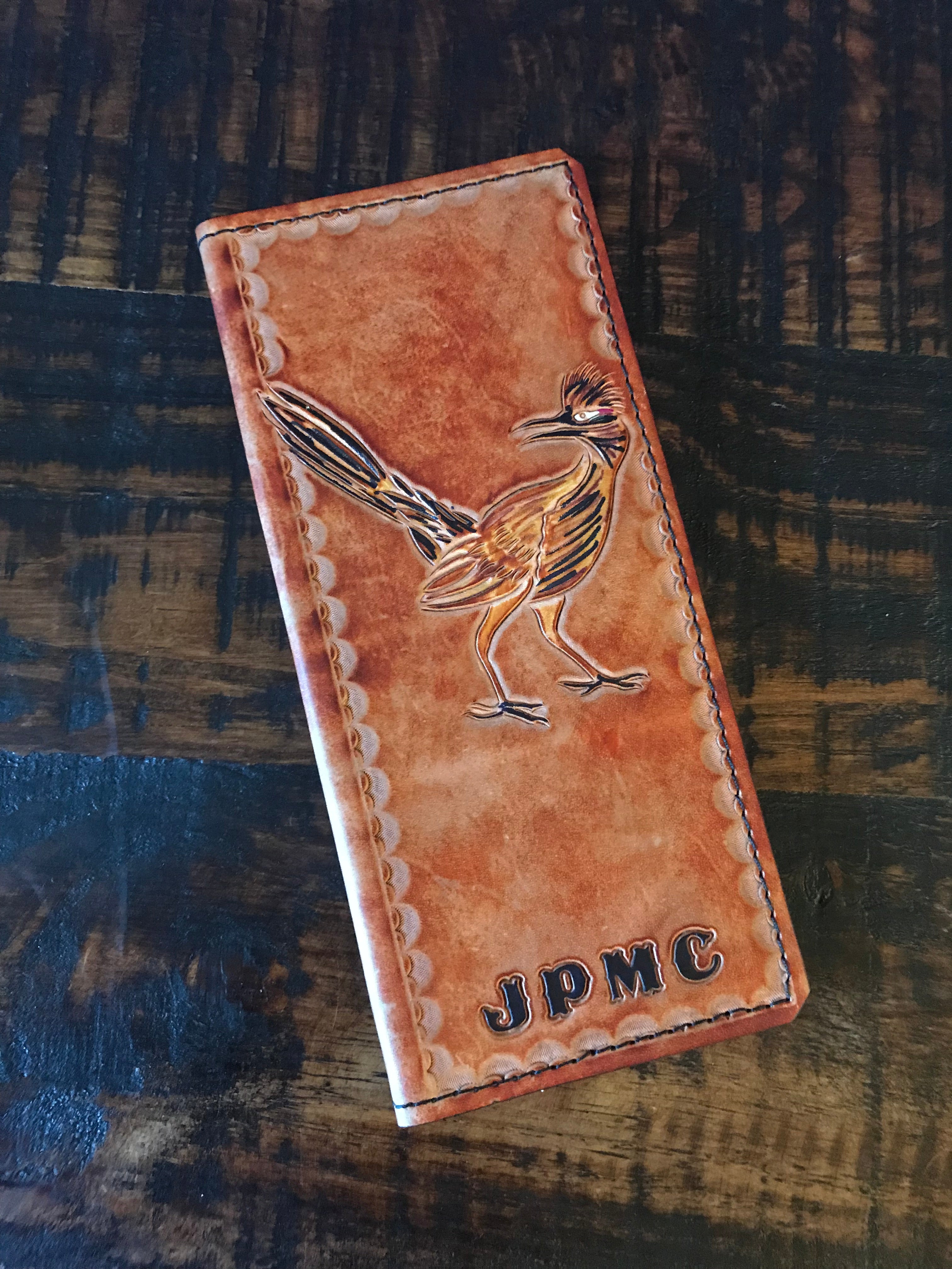 Custom Leather Tally Book