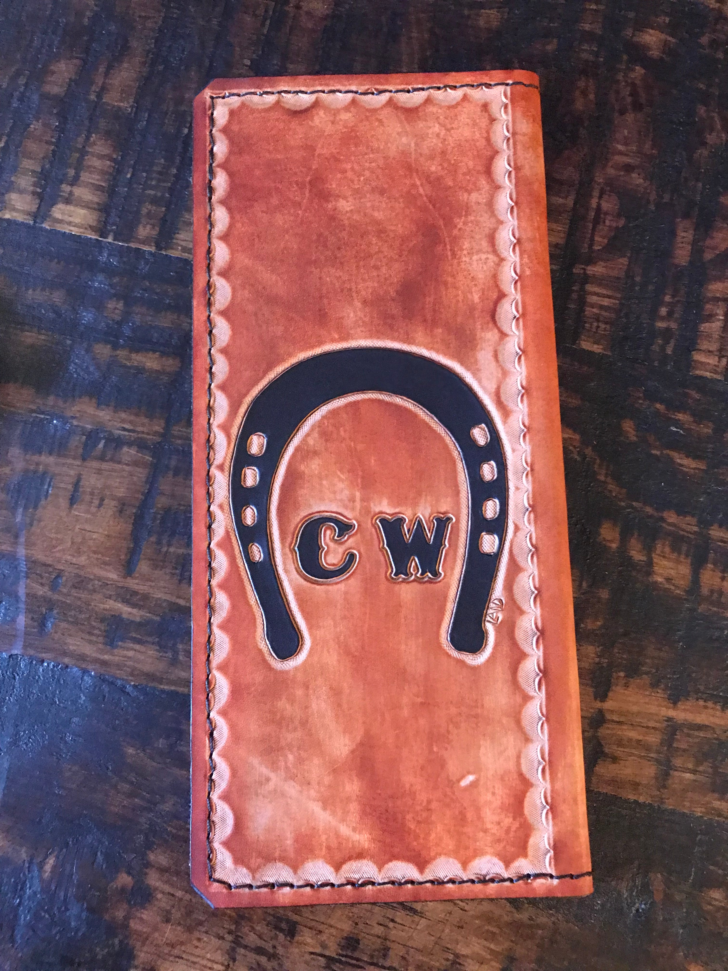 Custom Leather Tally Book