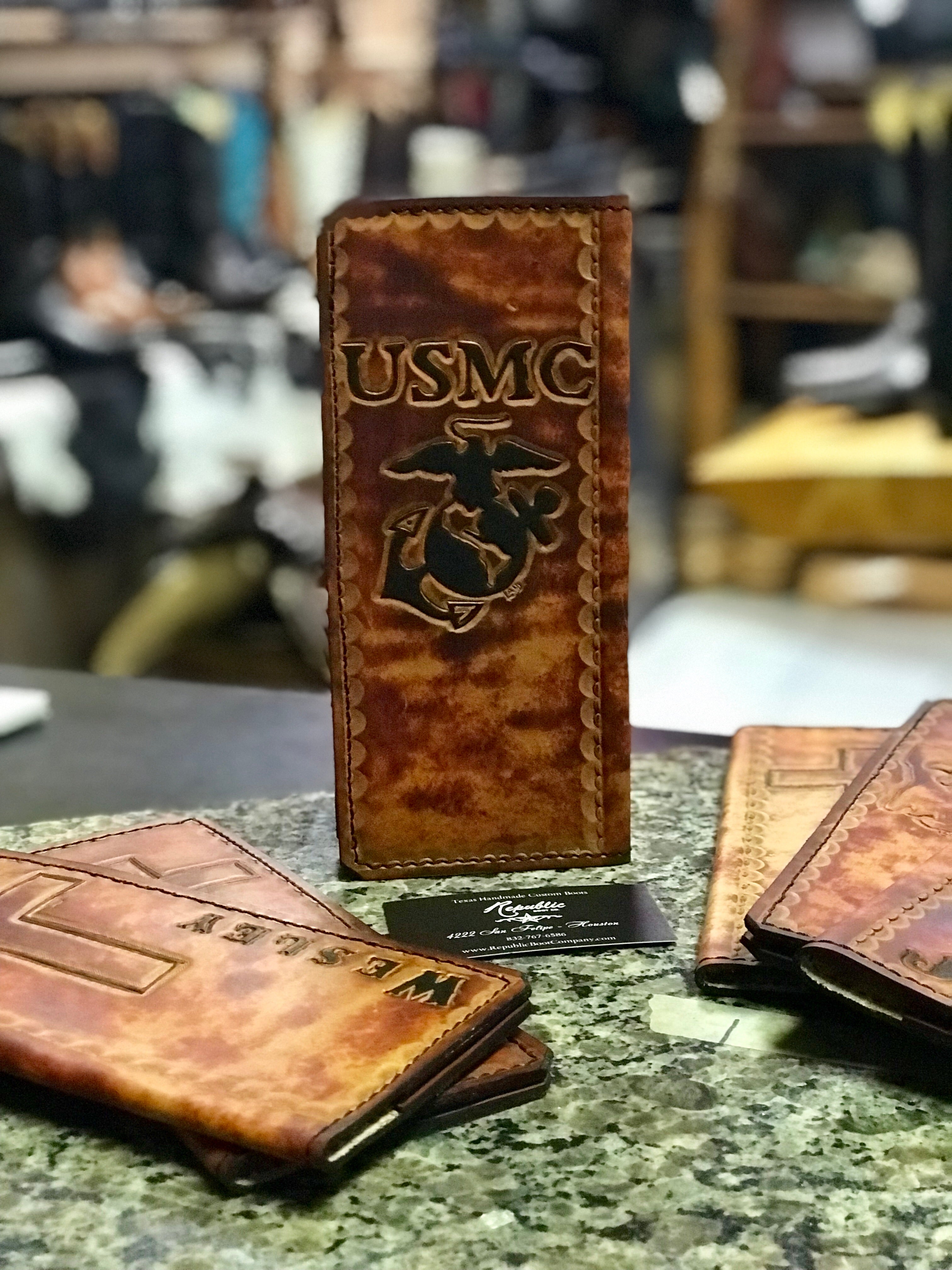 Custom Leather Tally Book