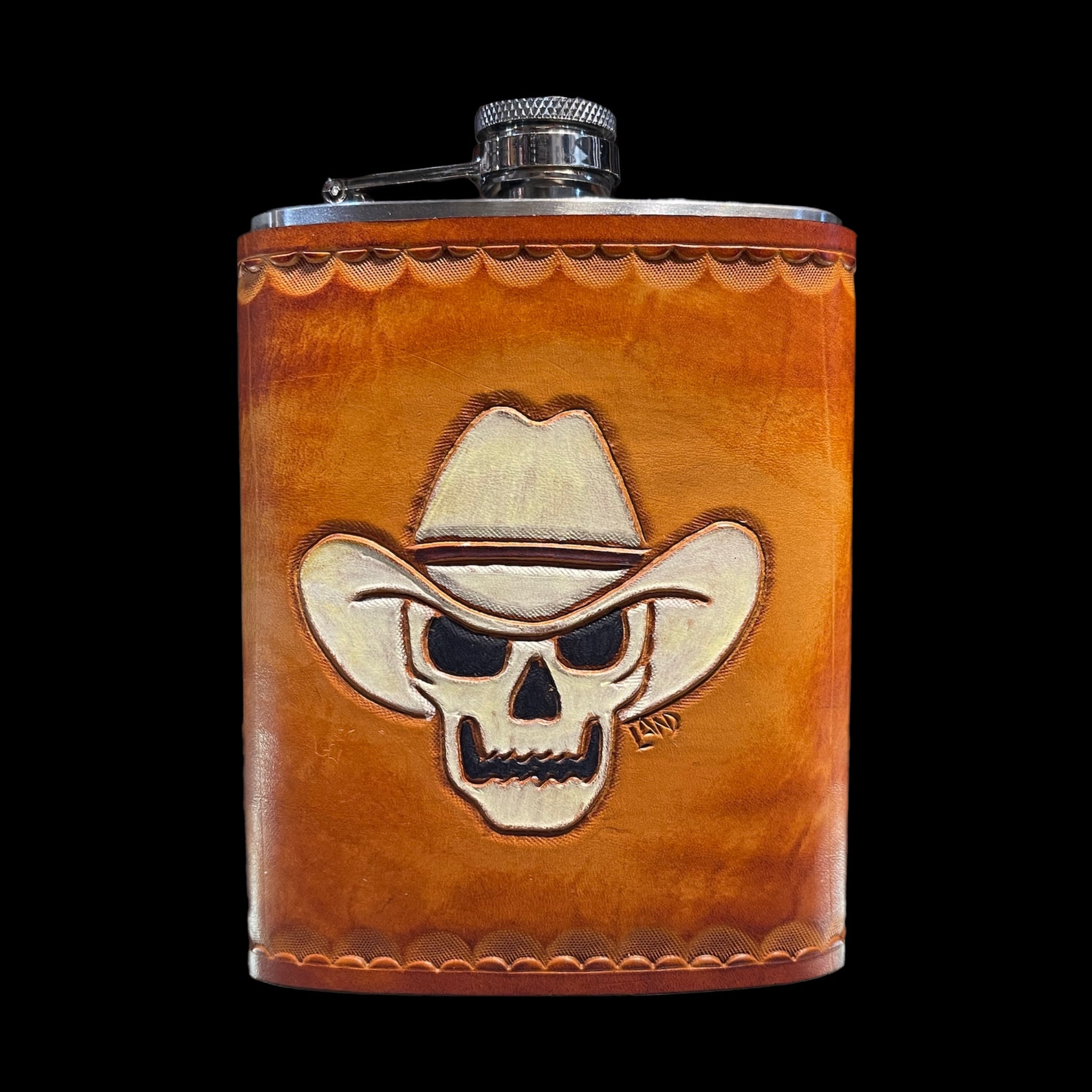 Custom Hand-Tooled Flask