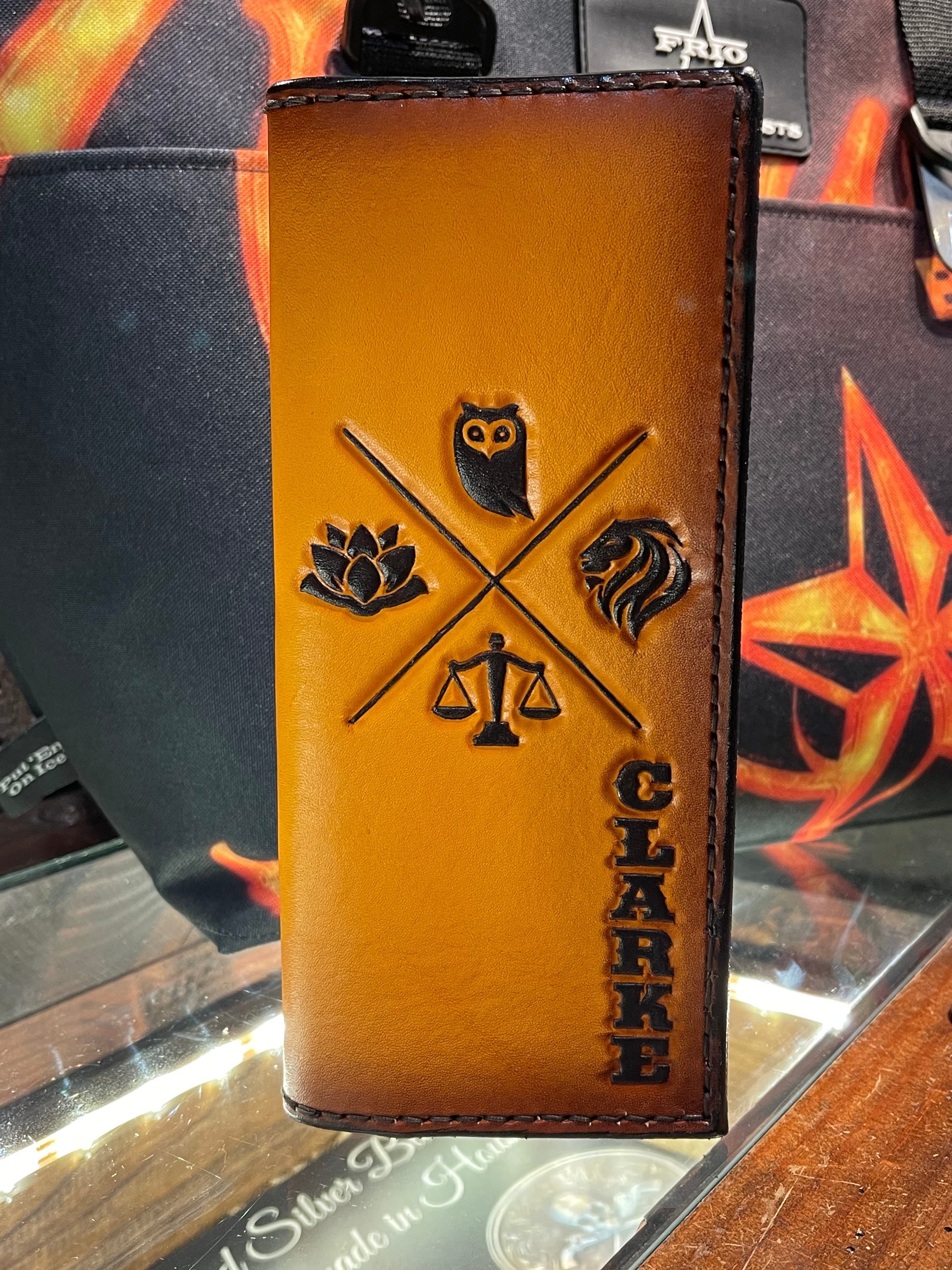 Custom Leather Tally Book