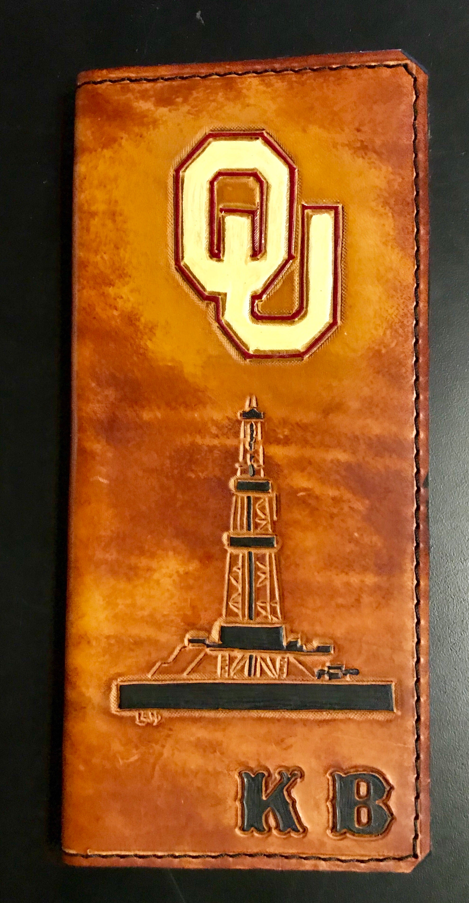 Custom Leather Tally Book