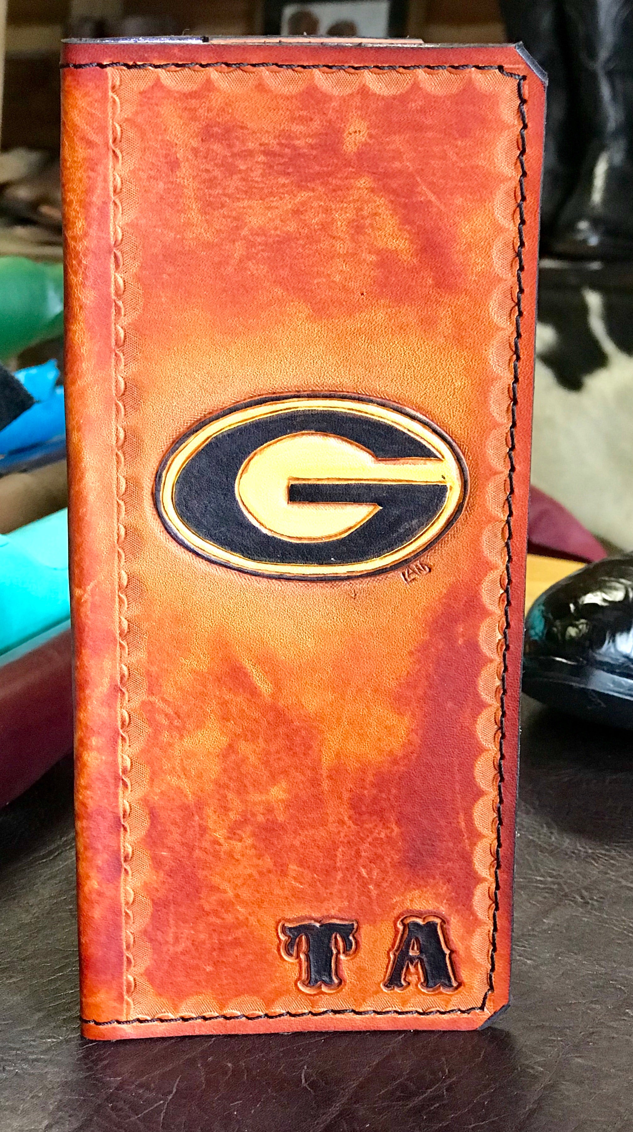 Custom Leather Tally Book