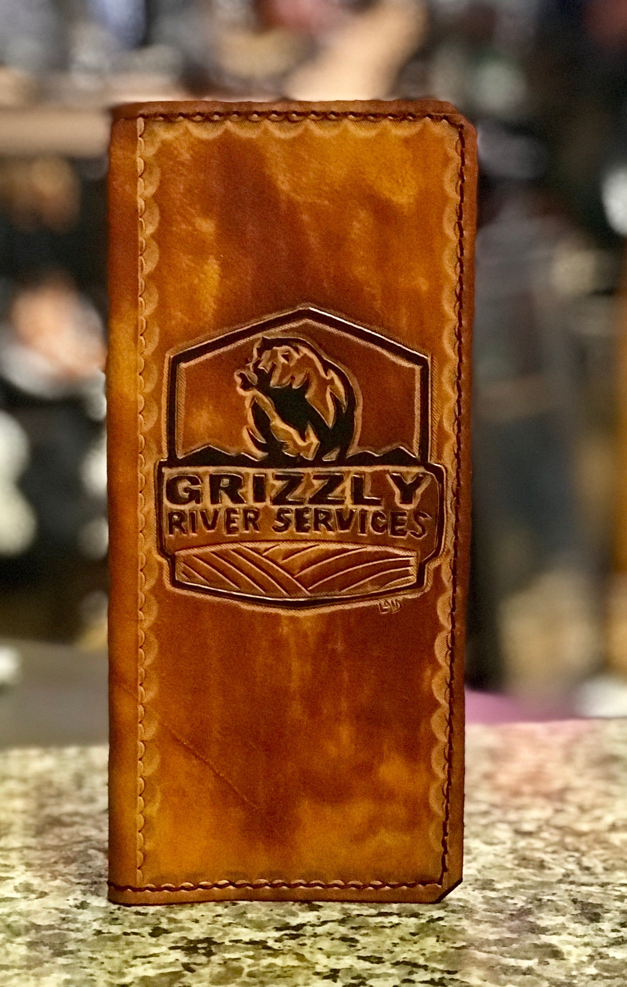 Custom Leather Tally Book