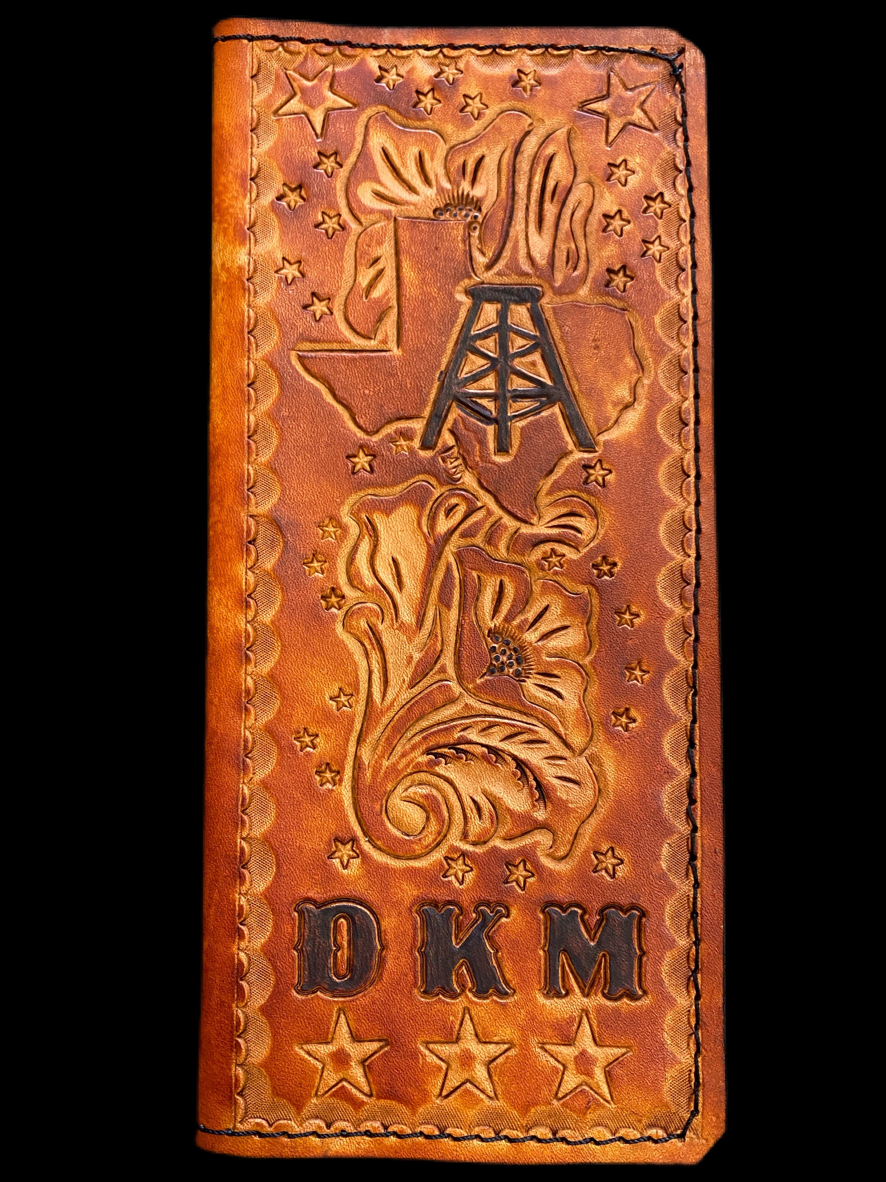 Custom Leather Tally Book