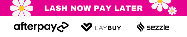 Get lashes now and pay later with our convenient payment options. Simply select Afterpay, Laybuy or Sezzle at checkout.