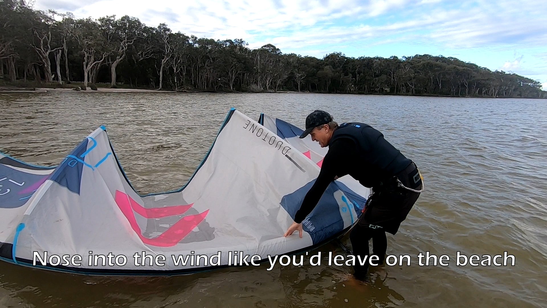 Performing a Kitesurfing Drift Launch Safely