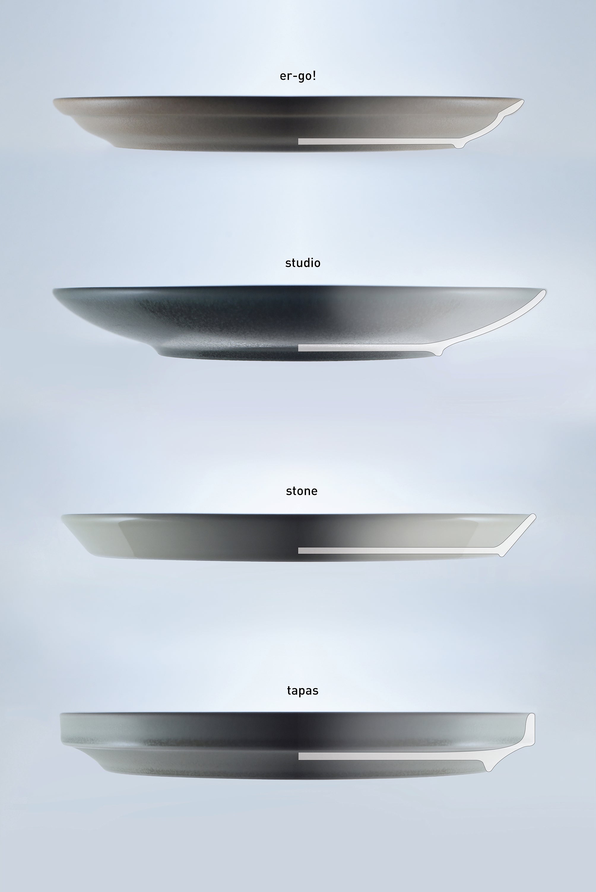 loveramics tableware collection shapes, designs, functions