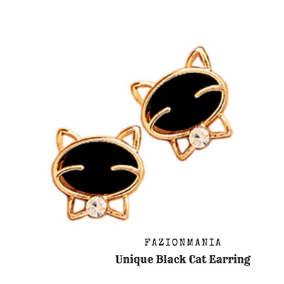 Black Cat Earring-Label
